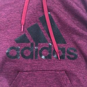 Maroon adidas hoodie